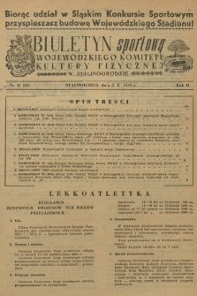 Biuletyn Sportowy Wojewódzkiego Komitetu Kultury Fizycznej w Stalinogrodzie. R.2, 1955, nr 31