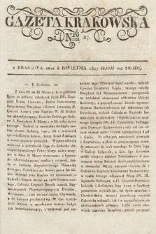 Gazeta Krakowska. 1827, nr 27