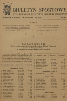 Biuletyn Sportowy Stołecznego Komitetu Kultury Fizycznej. R.3, 1956, nr 22-23