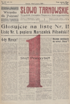 Słowo Tarnowskie : tygodnik Związku Naprawy Rzeczypospolitej. 1928, nr 10
