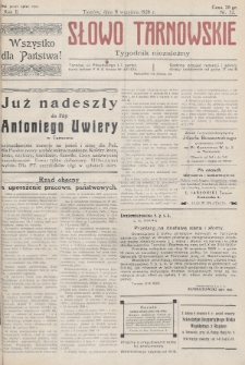 Słowo Tarnowskie : tygodnik niezależny. 1928, nr 32