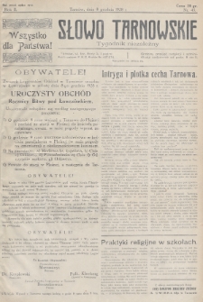 Słowo Tarnowskie : tygodnik niezależny. 1928, nr 45