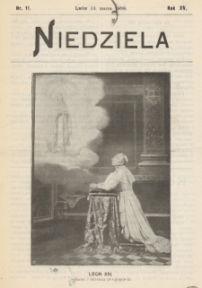 Niedziela : pismo tygodniowe. 1898, nr 11