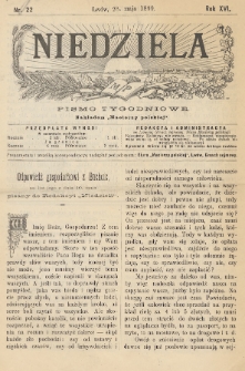Niedziela : pismo tygodniowe. 1899, nr 22