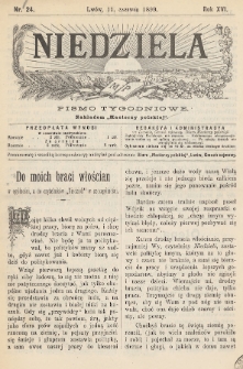 Niedziela : pismo tygodniowe. 1899, nr 24