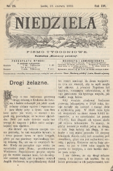 Niedziela : pismo tygodniowe. 1899, nr 25