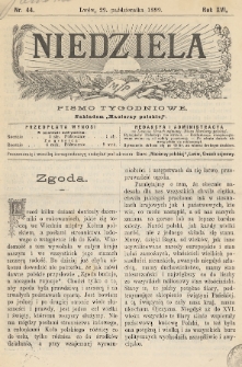 Niedziela : pismo tygodniowe. 1899, nr 44