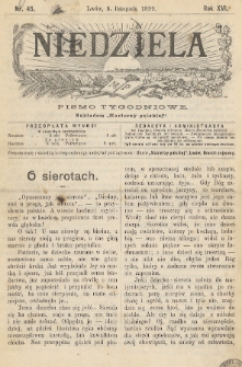 Niedziela : pismo tygodniowe. 1899, nr 45