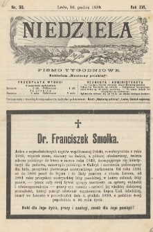 Niedziela : pismo tygodniowe. 1899, nr 50