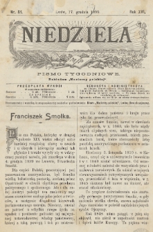 Niedziela : pismo tygodniowe. 1899, nr 51