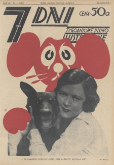 7 Dni : tygodniowe pismo ilustrowane. 1931, nr 11