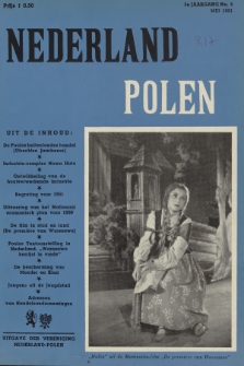 Nederland-Polen : Maandblad ter Bevordering van de Economische en Culturele betrekkingen. Jg.5, 1951, No. 5