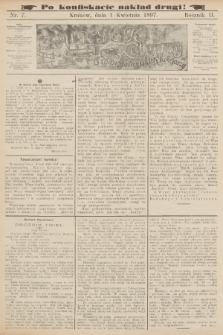 Kuryer Kolejowy : organ galicyjskich kolejarzy. R.2, 1897, nr 7 - po konfiskacie nakład drugi