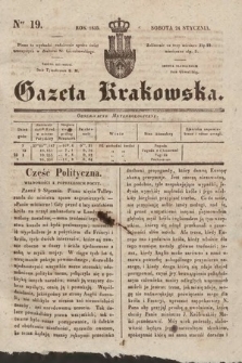 Gazeta Krakowska. 1835, nr 19
