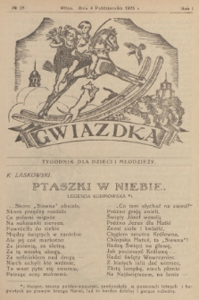 Gwiazdka : tygodnik dla dzieci i młodzieży. R.1, 1925, № 28