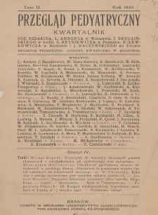 Przegląd Pedyatryczny. 1910, z. 4