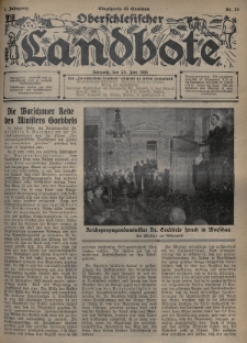 Oberschlesischer Landbote. 1934, nr 25