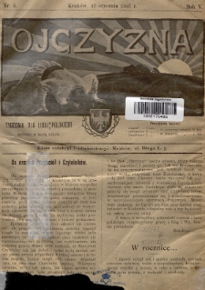 Ojczyzna : tygodnik dla ludu polskiego. 1907, nr 5