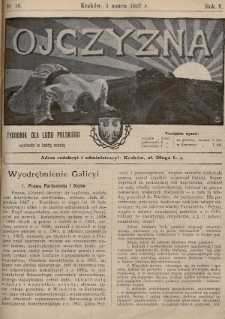 Ojczyzna : tygodnik dla ludu polskiego. 1907, nr 10