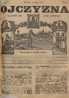 Ojczyzna : tygodnik dla ludu polskiego. 1907, nr 21 b.