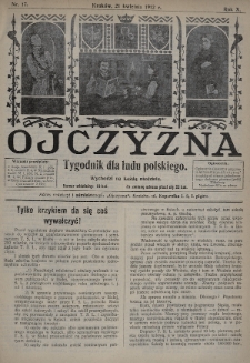 Ojczyzna : tygodnik dla ludu polskiego. 1912, nr 17