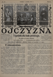 Ojczyzna : tygodnik dla ludu polskiego. 1912, nr 49