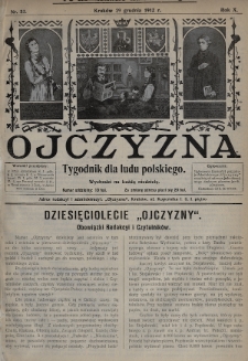 Ojczyzna : tygodnik dla ludu polskiego. 1912, nr 53 (po konfiskacie nakład drugi)