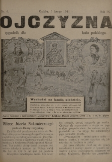 Ojczyzna : tygodnik dla ludu polskiego. 1911, nr 6