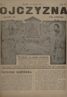 Ojczyzna : tygodnik dla ludu polskiego. 1911, nr 7