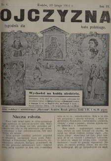 Ojczyzna : tygodnik dla ludu polskiego. 1911, nr 8