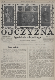 Ojczyzna : tygodnik dla ludu polskiego. 1913, nr 5