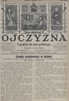 Ojczyzna : tygodnik dla ludu polskiego. 1913, nr 22