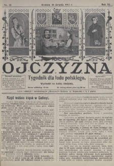 Ojczyzna : tygodnik dla ludu polskiego. 1913, nr 32