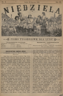 Niedziela : pismo tygodniowe dla ludu. 1886, nr 4