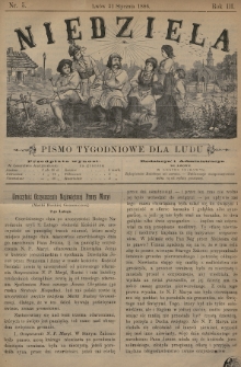 Niedziela : pismo tygodniowe dla ludu. 1886, nr 5