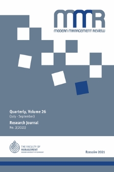 Modern Management Review. Vol. 26, 2021, 3
