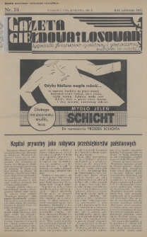 Gazeta Giełdowa i Losowań : tygodnik finansowo-giełdowy i gospodarczy. 1936, nr 34