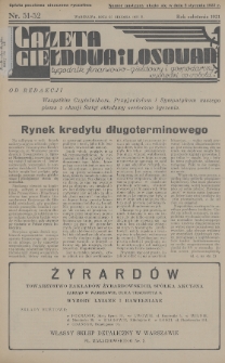 Gazeta Giełdowa i Losowań : tygodnik finansowo-giełdowy i gospodarczy. 1936, nr 51-52