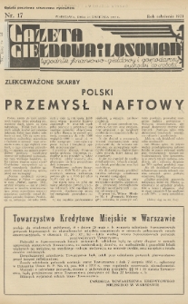 Gazeta Giełdowa i Losowań : tygodnik finansowo-giełdowy i gospodarczy. 1937, nr 17