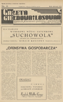 Gazeta Giełdowa i Losowań : tygodnik finansowo-giełdowy i gospodarczy. 1937, nr 25