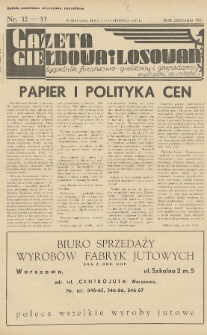 Gazeta Giełdowa i Losowań : tygodnik finansowo-giełdowy i gospodarczy. 1937, nr 32-33