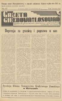 Gazeta Giełdowa i Losowań : tygodnik finansowo-giełdowy i gospodarczy. 1937, nr 42