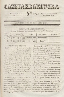Gazeta Krakowska. 1831, nr 102