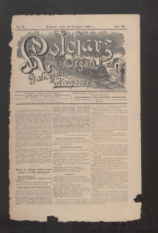 Kolejarz : organ Galicyjskich Kolejarzy. 1902, nr 16