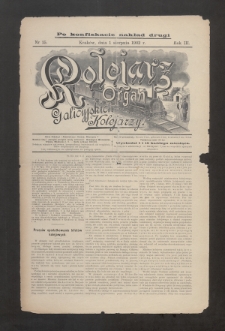 Kolejarz : organ Galicyjskich Kolejarzy. 1902, nr 15 (po konfiskacie nakład drugi)