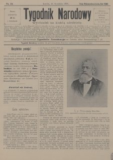 Tygodnik Narodowy. 1899, nr 12