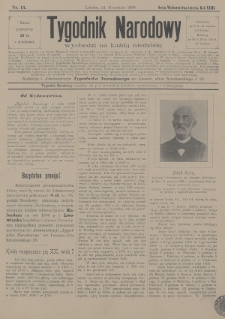 Tygodnik Narodowy. 1899, nr 13