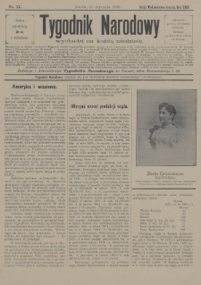 Tygodnik Narodowy. 1900, nr 17