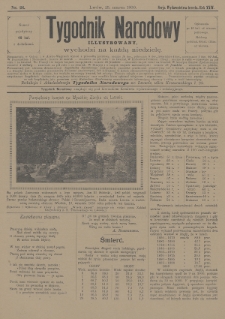 Tygodnik Narodowy : illustrowany. 1900, nr 26