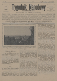 Tygodnik Narodowy : illustrowany. 1900, nr 28